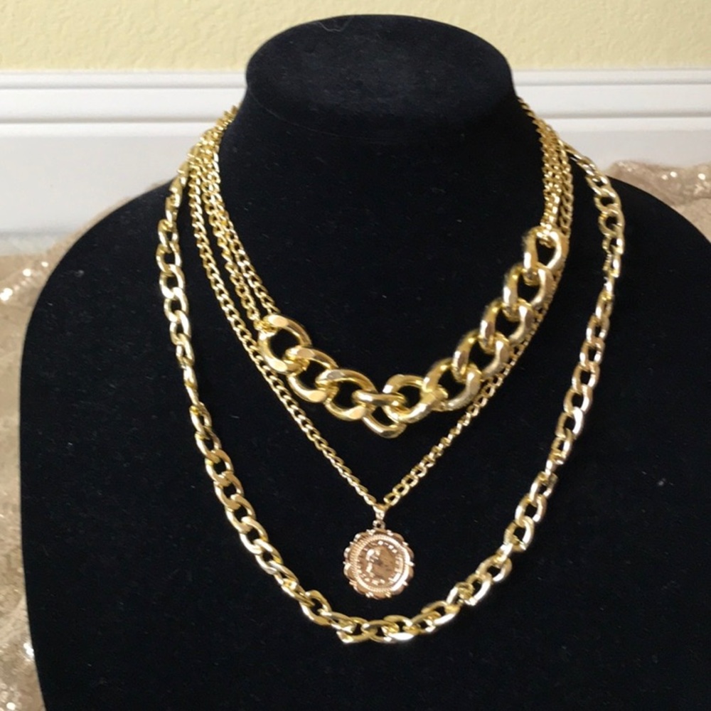 Brand new triple layer necklaces